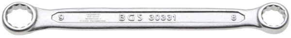 Doppel-Ringschlüssel  extra flach  SW 8 x 9 mm
