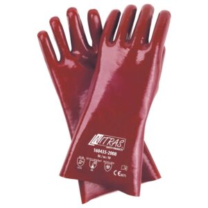 Chemikalienschutz-Handschuh PVC doppelt getaucht 35 cm