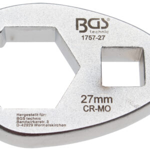 Hahnenfußschlüssel  Antrieb Innenvierkant 125 mm 12...