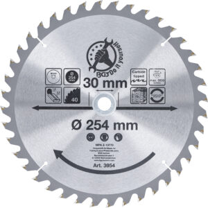 Hartmetall-Kreissägeblatt  Ø 254 x 30 x 32 mm  40 Zähne