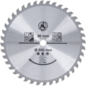 Hartmetall-Kreissägeblatt  Ø 350 x 30 x 34 mm  40 Zähne