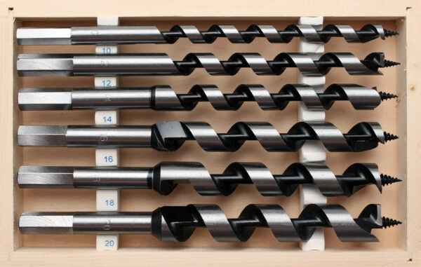 Schlangenbohrer-Satz  200 mm  6-tlg.