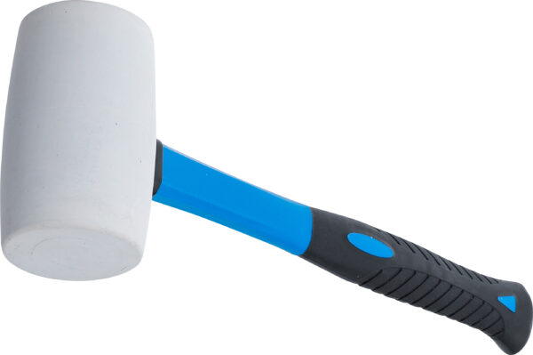 Gummihammer  Fiberglasstiel  weißer Kopf  Ø 64 mm  750 g