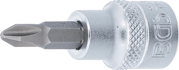 Bit-Einsatz  Antrieb Innenvierkant 10 mm 38  Kreuzs...