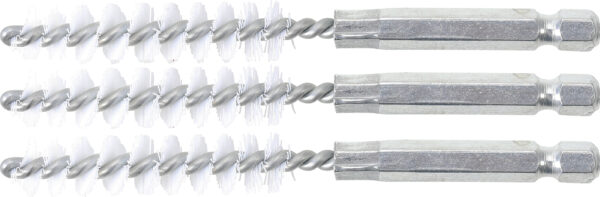 Nylonbürste  10 mm  Antrieb Außensechskant 63 mm 14...