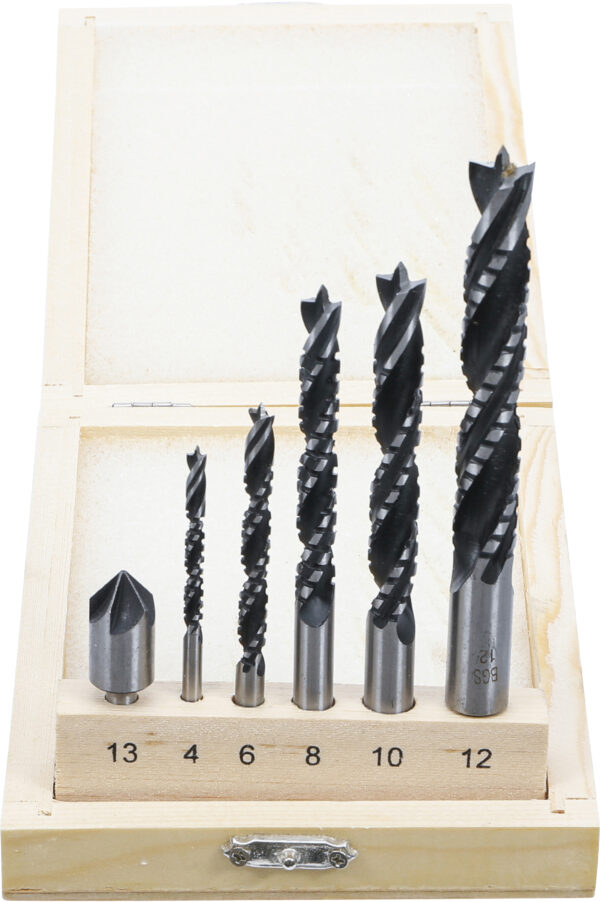Holzkronen-Fräsbohrer-Satz  4 - 12 mm  6-tlg.