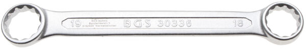 Doppel-Ringschlüssel  extra flach  SW 18 x 19 mm