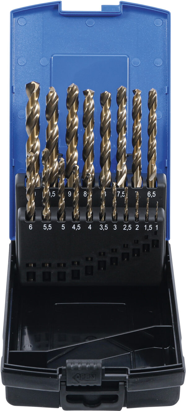 Spiralbohrer-Satz  HSS-G M35 Cobaltstahl  1 - 10 mm  1...