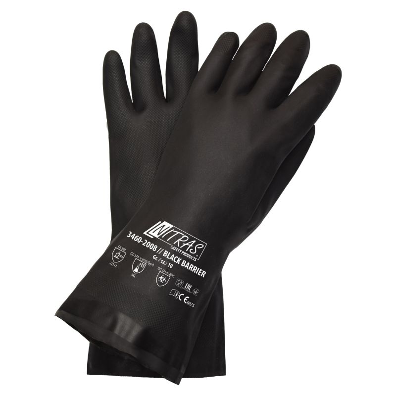 Chemikalienschutzhandschuh BLACK BARRIER 3460 1 Chemikalienschutzhandschuh BLACK BARRIER 3460