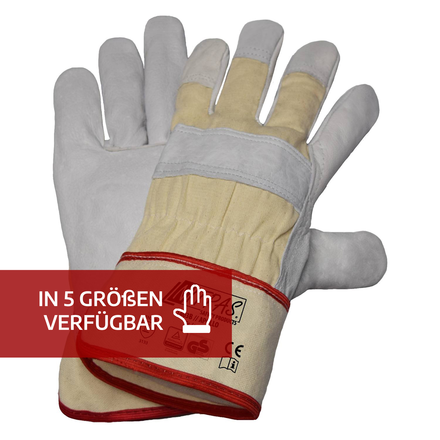 Rindvolllederhandschuh APOLLO 1403B 1 Rindvolllederhandschuh APOLLO 1403B
