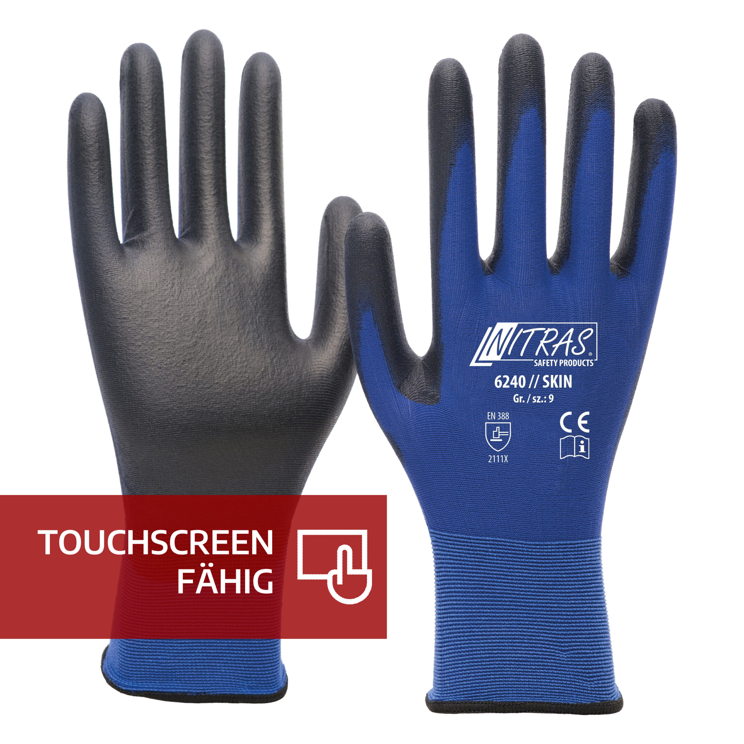 Nylon-PU-Handschuh SKIN 6240 1 Nylon-PU-Handschuh SKIN 6240