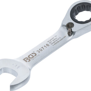 Ratschenring-Maulschlüssel  kurz  umschaltbar  SW 16 mm