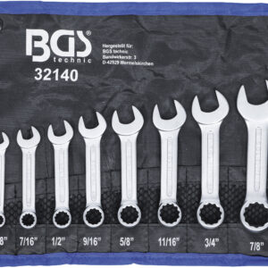 Maul-Ringschlüssel-Satz  extra kurz  Zollgrößen  SW 3...