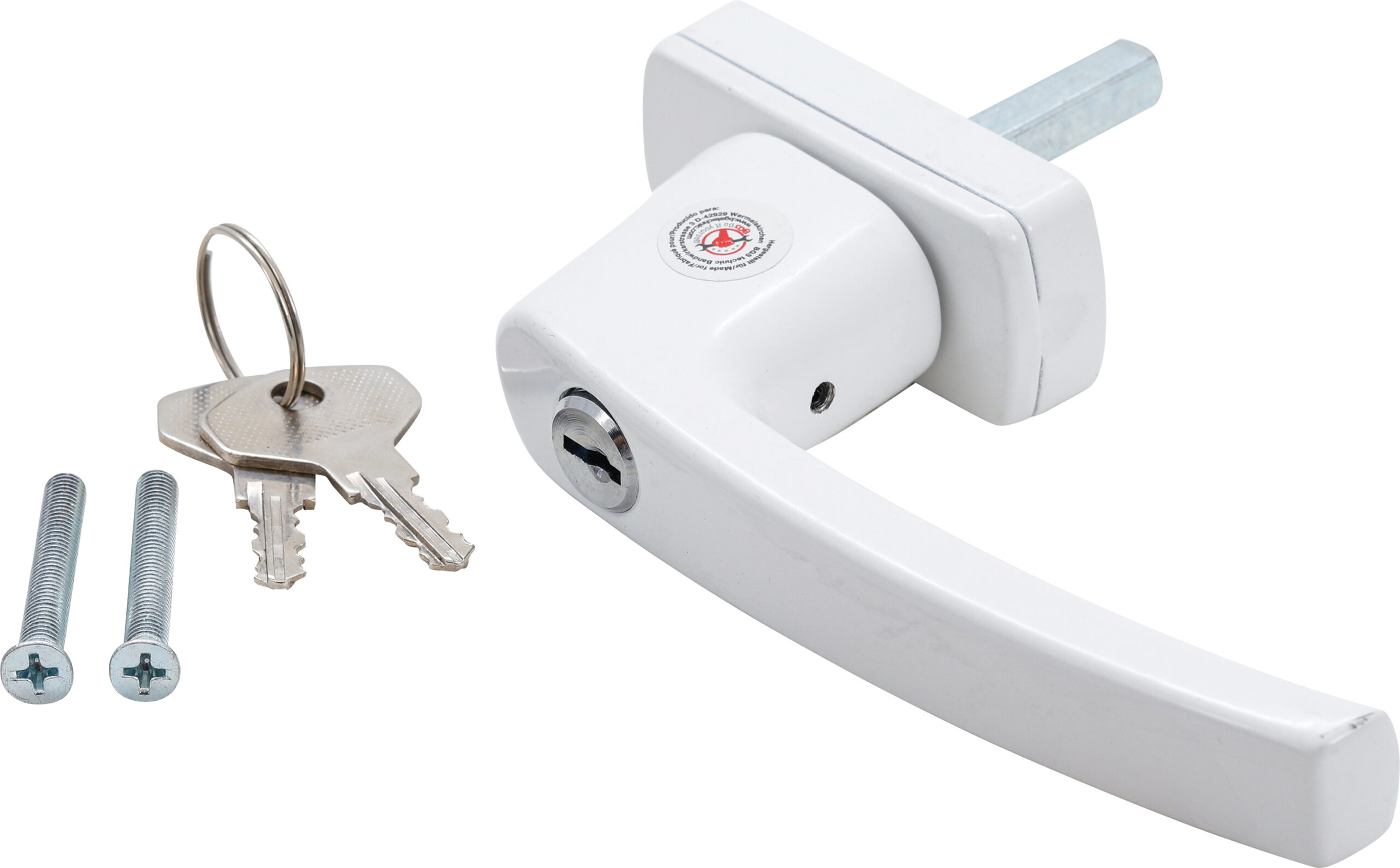 Fenstergriff  abschließbar  weiß